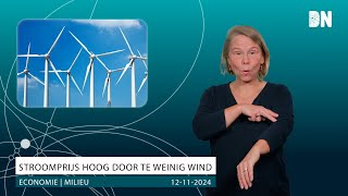 Stroomprijs hoog door te weinig wind [upl. by Hanoy262]