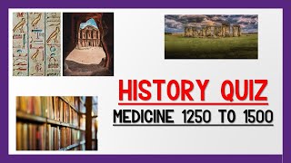 History GCSE Medicine 1250 to 1500 Quiz [upl. by Marlen]