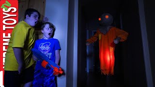 The Ghost Scarecrow Haunts Ethan and Cole Sneak Attack Squad Halloween [upl. by Reema780]