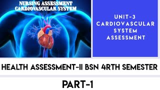 Cardiovascular AssessmentUnit3Part1Health AssessmentIIBSN 4rth semesterIn UrduEnglish [upl. by Colner]