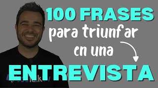 100 frases para triunfar en tu ENTREVISTA de trabajo en INGLÉS 👨🏼‍💻 [upl. by Entsirhc438]