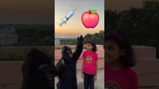 Injecao Do Gorila 🦍🦧🐵🐒💉🍎KritikachannelShortsinjectionfunnycomadydoctorfunnymomentsfunnyvideo [upl. by Ynnelg]