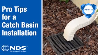 How to Install a Catch Basin  NDS Yard Drainage Systems [upl. by Anirad759]