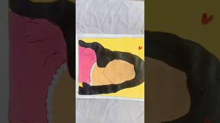 Lets paint with me 🌼  easy art  shorts short art canvas drawing diy craft trending trend [upl. by Hgielak]