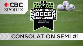 U Sports Mens Soccer Championship Consolation Semifinal 1  CBCSports [upl. by Noeruat422]