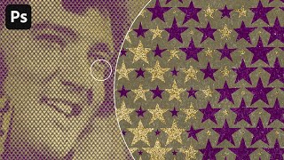 PATTERN MAGIC Turn a photo into stars in Photoshop [upl. by Eanom112]