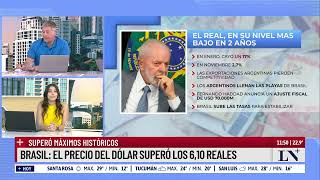 Brasil el precio del dólar superó los máximos históricos con 610 reales [upl. by Eirotal950]