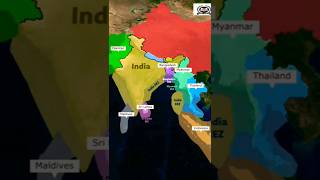 international borders of india 🇮🇳15 august shorts kset [upl. by Ennaeel]