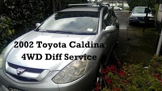 Toyota Caldina Diff Fluid DIY [upl. by Greenleaf689]