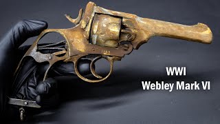 Restoring 1917 British WW1 Webley Mark VI revolver  Gun Restoration restoration gunrestoration [upl. by Fortunio]