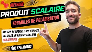 1ère SPE MATHS PRODUIT SCALAIRE  BIEN UTILISER FORMULES DES NORMES POLARISATION  EXO CORRIGÉ [upl. by Gnuhp]