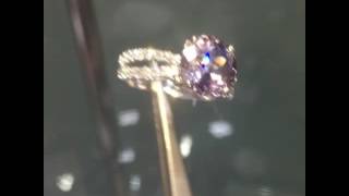 Very rare taaffeite amp diamond 18k ring [upl. by Milton]