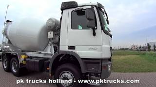 pktrucks Mercedes Actros 3332B 6x4 8 cbm concrete mixer [upl. by Ilek]