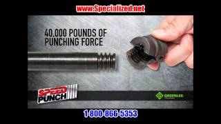 Greenlee Speed Punch Knockout Punch 3x FASTER [upl. by Arej110]