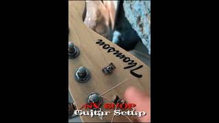 Thompson Strat setup no power and fretboard cleaning short [upl. by Goldsworthy]