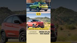 Skoda Kylaq vs Tata Nexon Exterior Comparison skodakylaq tatanexon ytshorts [upl. by Hart]