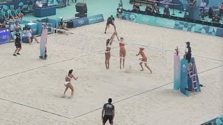 Paris Olympics MelissaBrandie vs Álvarez MMoreno  Beach Quarterfinals Highlights [upl. by Vi828]