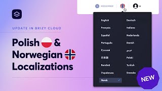 Update Brizy Cloud Norwegian amp Polish Localization [upl. by Ylil]