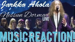 INSTANT CLASSIC🎙️🎶✨Jarkko Ahola  Nessun Dorma Live  Music Reaction🔥 [upl. by Elleinaj]