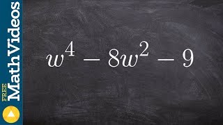 Factoring a trinomial to the fourth power [upl. by Mercorr393]