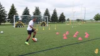 High Intensity Soccer Drills  Training Session With a Subscriber [upl. by Joscelin36]