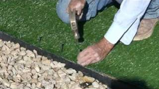 Realgrass at Home Depot Synthetic Artificial Turf Installation [upl. by Hieronymus]