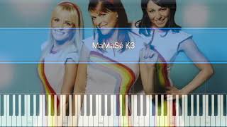 MaMaSé  K3  Piano Tutorial with Sheet Music [upl. by Musser626]