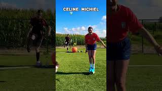 Celine and michiel footballskills football soccer greenscreen [upl. by Hudnut200]