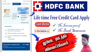 How to Apply HDFC Bank Credit Card in Online full details in TamilTech and Technics [upl. by Lesko]