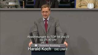 Harald Koch DIE LINKE Wehrpflicht abschaffen [upl. by Ymor]