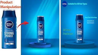 Creating a Clean Nivea Men Shampoo Product Design in Photoshop [upl. by Jasen]