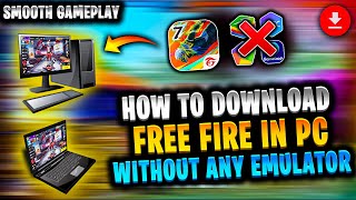 How to install free fire in pc without any emulator  Install free fire in laptop without emulator [upl. by Carita]