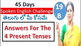 45 Days Spoken English Challenge for Beginners Day  19 Part  B [upl. by Sharity]