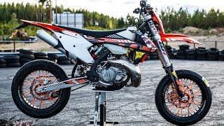 KTM EXC 300 TPI Supermoto project [upl. by Guinna]