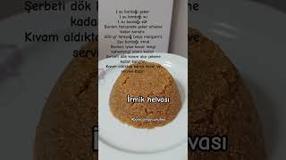 İrmik helvası🤩 food yemektarifleri hamurişi tatlıtarifleri irmikhelvası şerbetlitatlıtarifleri [upl. by Enelec112]