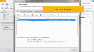 How to change your email password in Outlook 2010 [upl. by Nanfa]