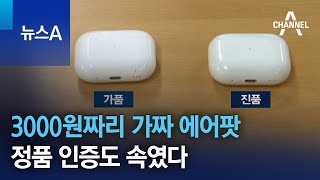 3000원짜리 가짜 에어팟 정품 인증도 속였다  뉴스A [upl. by Alleen286]