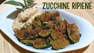 Zucchine ripiene vegane  Ricetta FACILE al forno [upl. by Aneloj493]