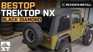 Jeep Wrangler Bestop Trektop NX 19972006 Wrangler TJ Review amp Install [upl. by Atalayah79]