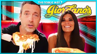 Giordanos Chicagos Famous Stuffed Deep Dish Pizza  Authentic Italian  Full Restaurant Review [upl. by Quincy]