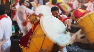 Puneri Dhol Original  Full Energy  Full Bass  Mumbai  Ganpati Visarjan [upl. by Aseeral]