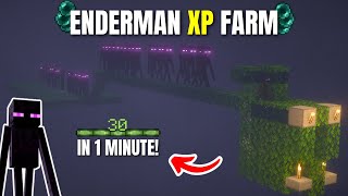 Minecraft EASIEST No ENDERMITE Enderman Xp Farm 121 Tutorial [upl. by Cohberg]