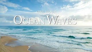 One Hour Relaxing Ocean Waves on a Beach [upl. by Roti631]