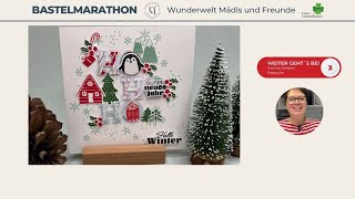 DIY Karte – Spaß im Schnee  Inspiration  Weltkartenbasteltag 2024  Tutorial  Gewinnspiel [upl. by Rica]