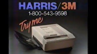 1986 Harris 3M Mail System quotaka a Fax Machinequot TV Commercial [upl. by Egon]