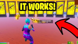 How To Get ALL MYTHIC VAULTED GUNS in Fortnite Creative UNRELEASED Guns [upl. by Llatsyrc]