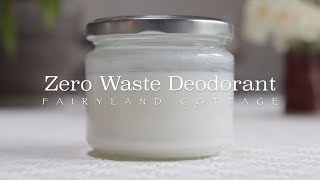 Zero Waste Deodorant  DIY  3 Ingredients [upl. by Kelsy590]