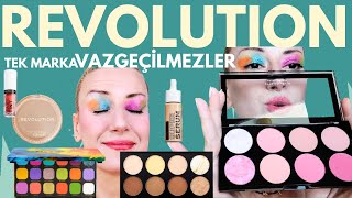 REVOLUTION VAZGEÇİLMEZLERİ inceleme  Tek Marka Makyaj makeuprevolution [upl. by Etnuaed564]