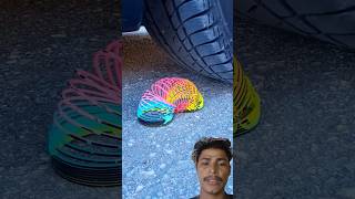 🏀Crushing Ball and crunchy things by car tyre 📢shorts crushing relaxing satisfying [upl. by Ayahc]