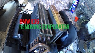 BMW E36 Removing Evaporator [upl. by Lashonde]